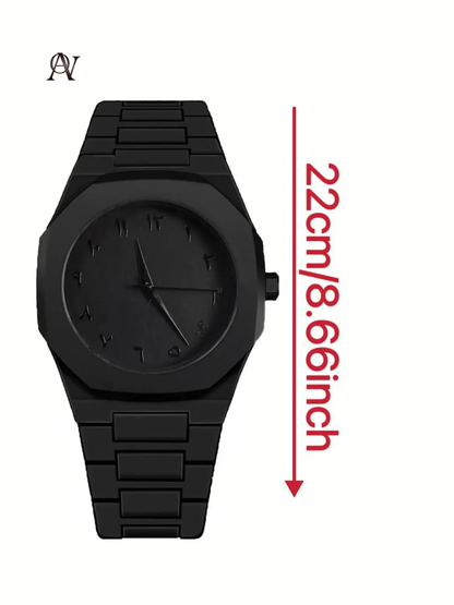 New high-end quartz watch for men, wristwatch with Arabic numerals, simple, fashionable-elegant and stylish