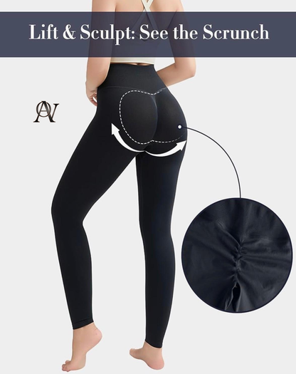 LUMIVAE high-waist fitness leggings that shape the figure and lift the buttocks for women , zide M