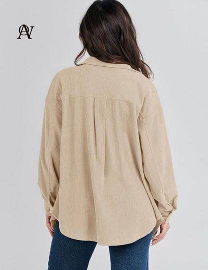 ANRABESS long-sleeve button-up shirt for women - Summer and Autumn Fashion 2026